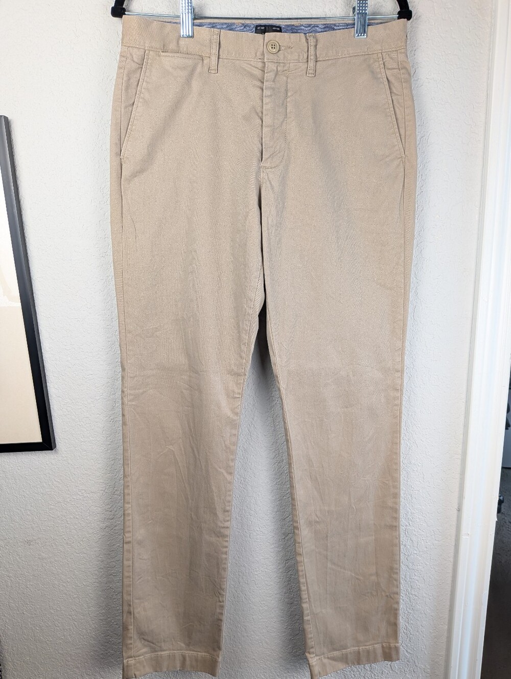 J. Crew Mens 770 Straight Chino Pants 30 x 32 Tan Khaki Stretch Cotton Classic